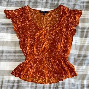 Flounce Sleeve Blouse